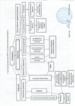 Структура ГКОУ "Саткинская школа-интернат" (схема)